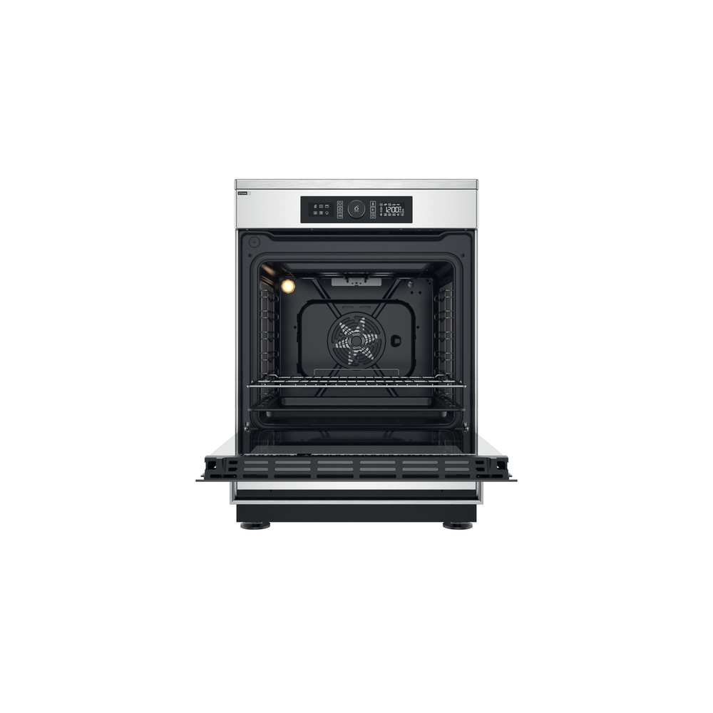 Whirlpool Cuisinière WS68IB8ACX/FR Inox Non Frontal open