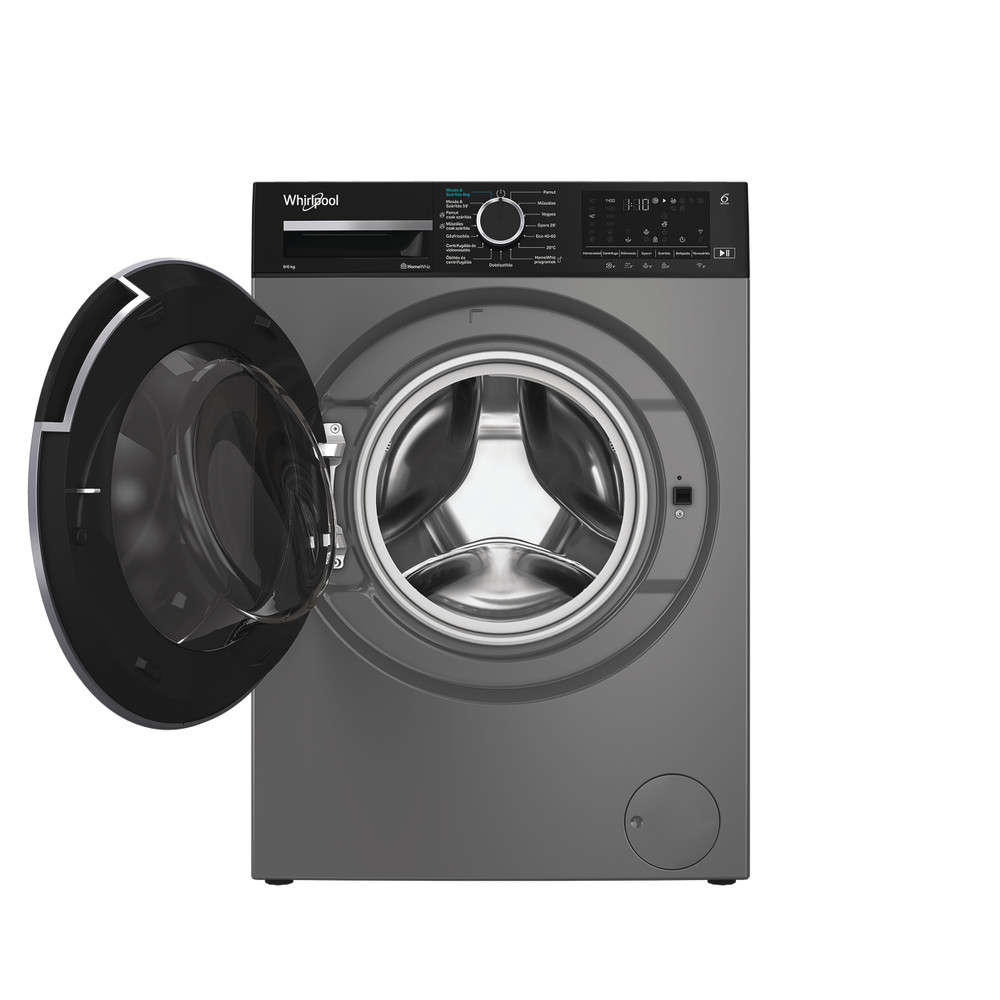 Whirlpool Mosó-szárító Szabadonálló WAD 9636 WBC HU Gray Elöltöltős Frontal open