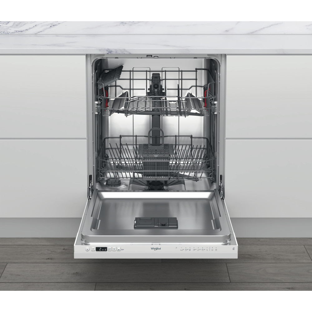 Whirlpool Vaatwasser Ingebouwd W2I HKD526 A Volledig geïntegreerd E Frontal open