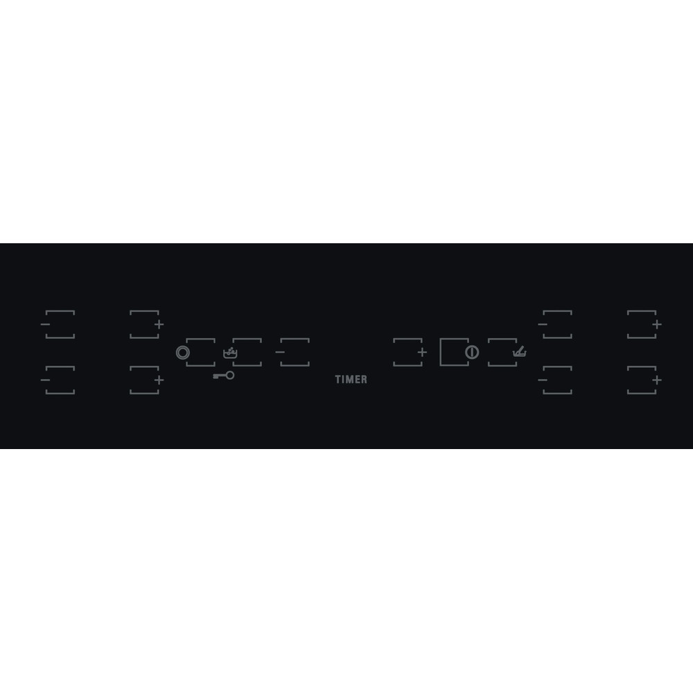 Hotpoint_Ariston Печка HR 615 C Черно Radiant vitroceramic Control panel