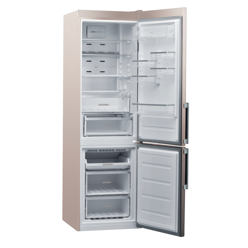 Whirlpool Kombinirani hladnjak Samostojeći W9 931D B H 3 Brončano 2 doors Perspective open