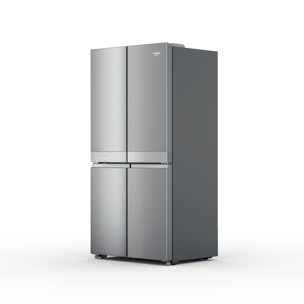 Hotpoint_Ariston Side-by-Side Livre Instalação HAQ9 E2L EF Inox Look Perspective