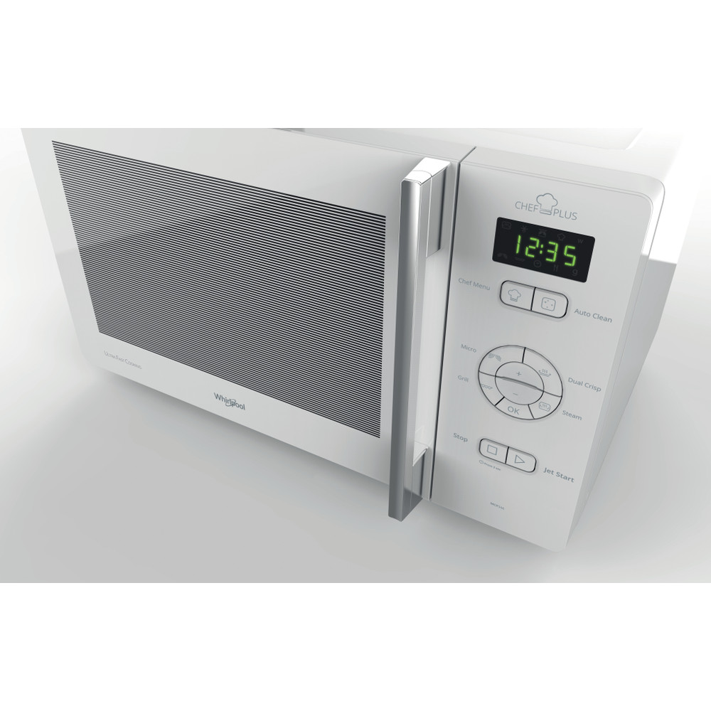 Whirlpool Mikrovågsugn Fristående MCP 346 WH White Elektronisk 25 MW+grillfunktion 800 Lifestyle perspective