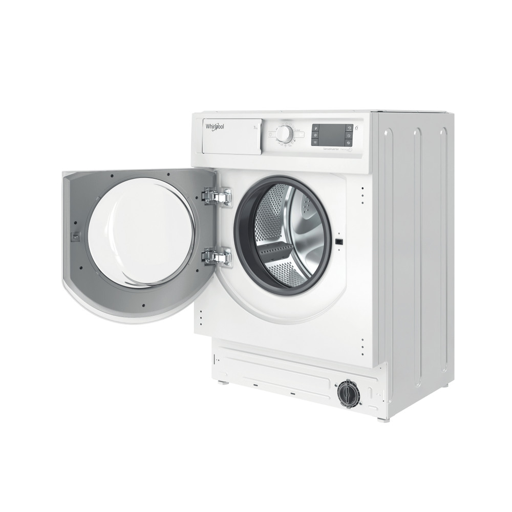 Whirlpool Lavadora Encastre BI WMWG 71483E EU N Blanco Cargador frontal D Perspective open
