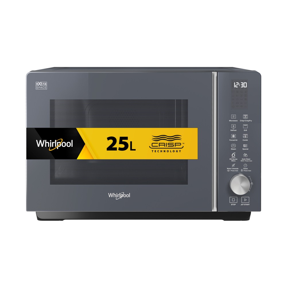 Whirlpool Magnetron Vrijstaand MWF 259 SG Shadow Grey Elektronisch 25 MW-Combi 800 Frontal