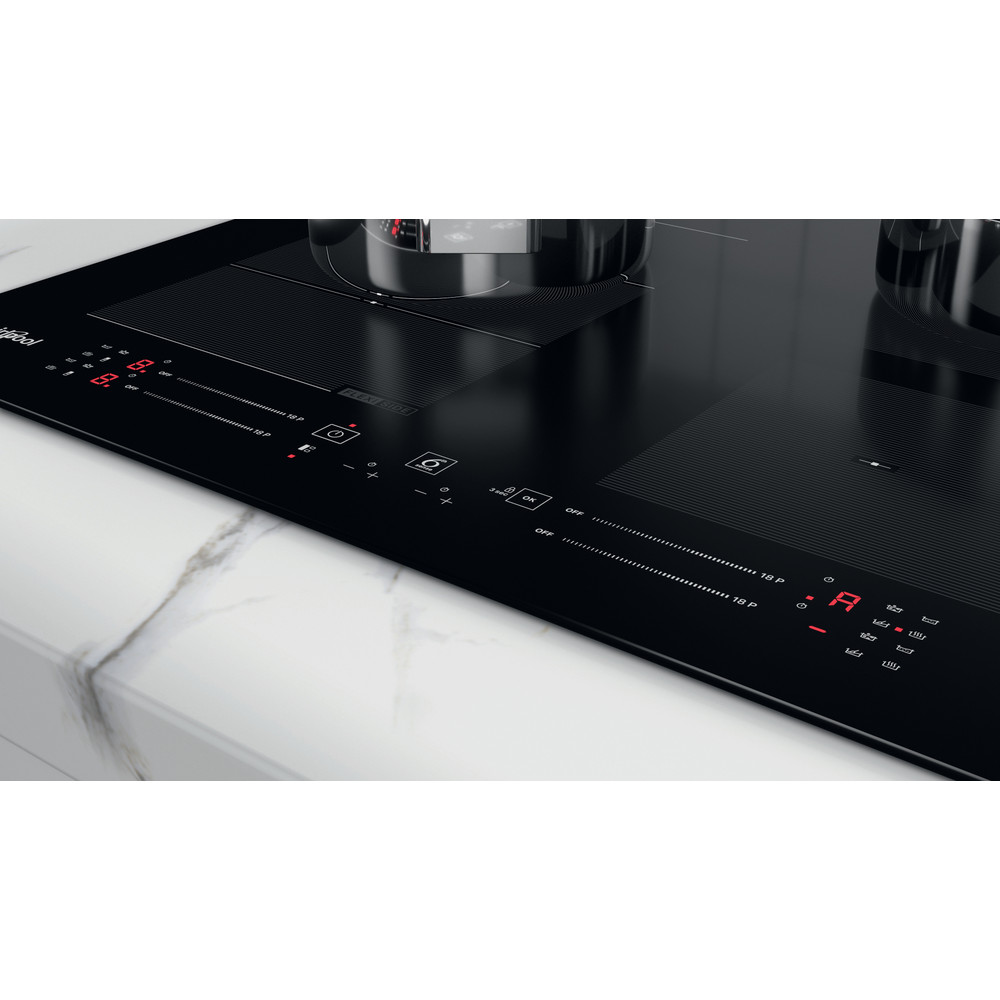 Whirlpool Table de cuisson WF S0160 NE Noir Induction vitroceramic Lifestyle control panel