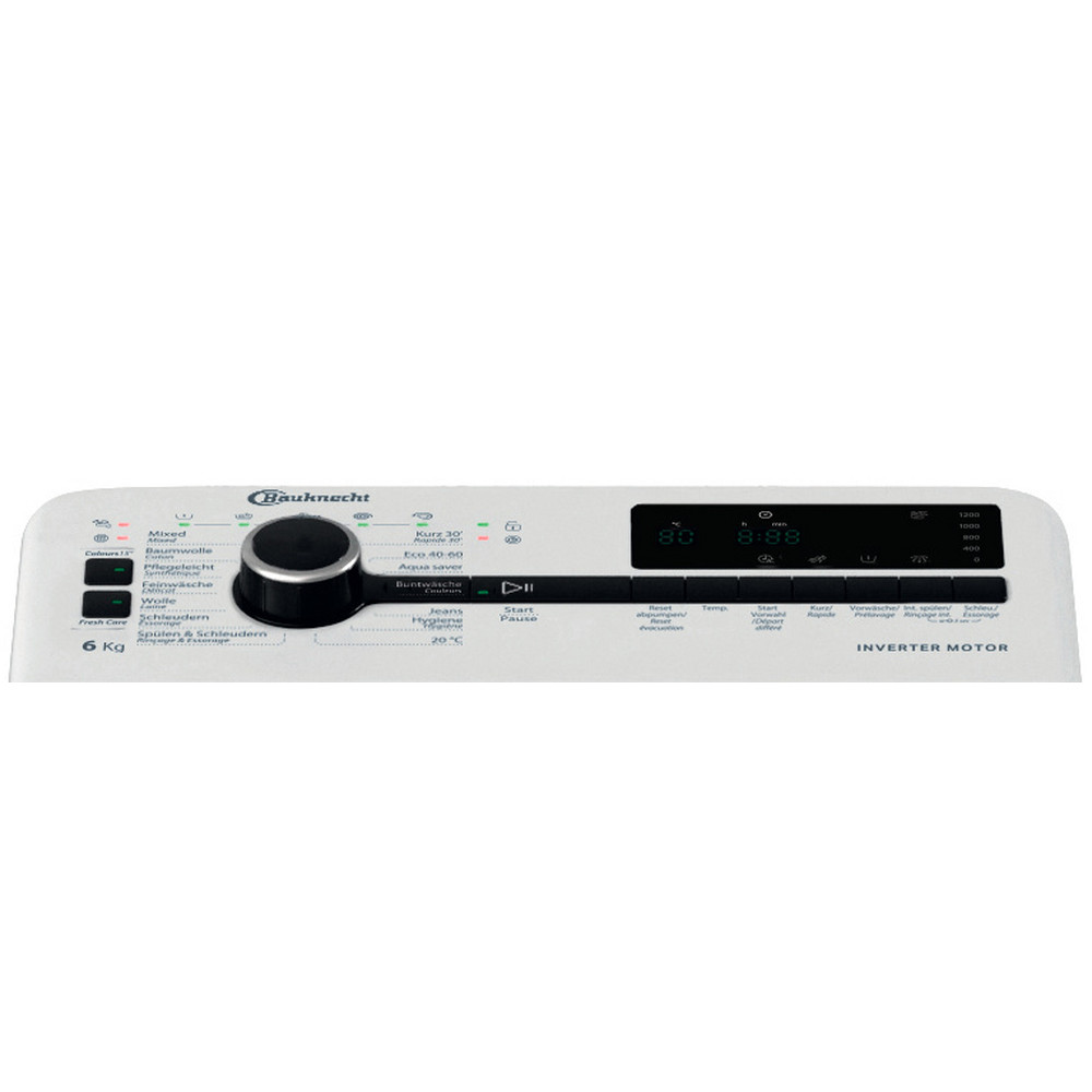 Bauknecht Lavabiancheria Apparecchio a posa libera WMT 612B CH Bianco Toplader B Program