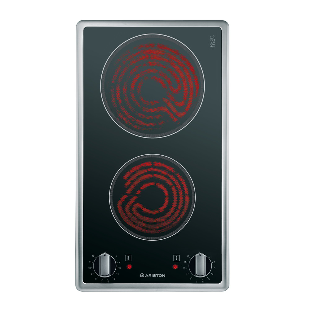 Ariston HOB DK 2K (IX) Inox Radiant vitroceramic Frontal