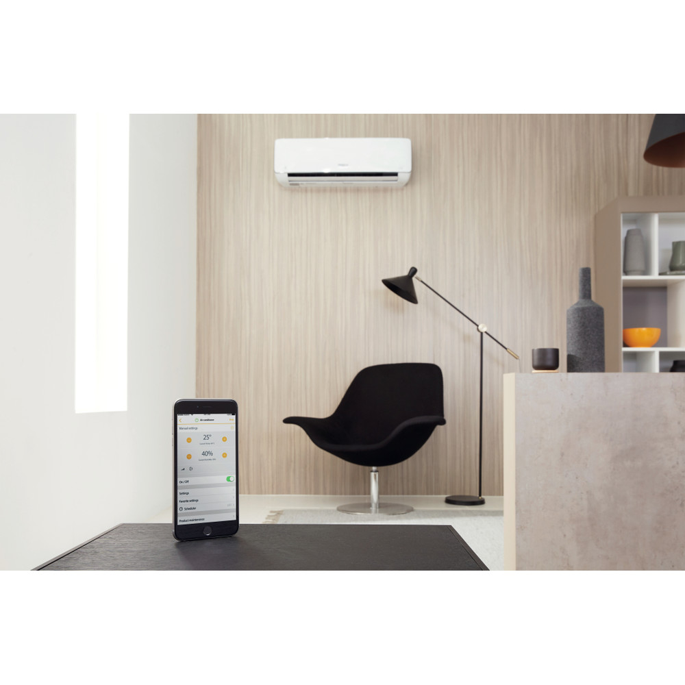 Whirlpool Air Conditioner SPIW312A3WF.1 A+++ Inverter Fehér Lifestyle frontal open