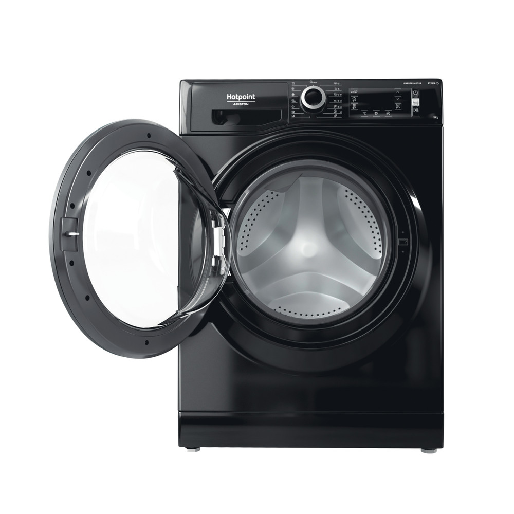 Hotpoint_Ariston Maşină de spălat rufe Neincorporabil NLCD 945 BS A EU N Negru Încărcare frontală B Frontal open