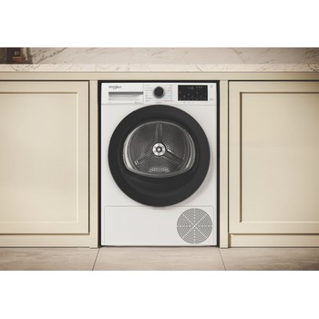 Whirlpool Droogautomaat C WD 122M WBS BE Wit Lifestyle frontal