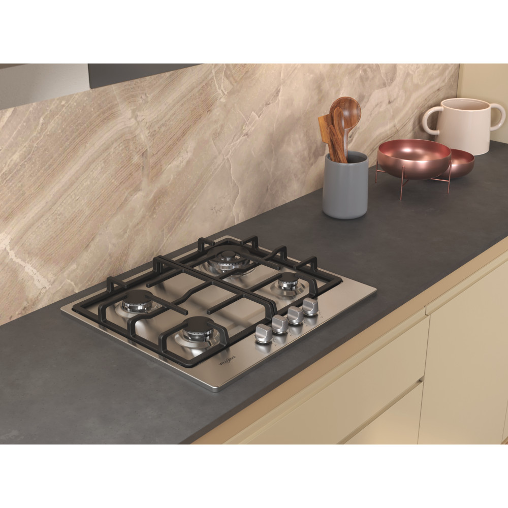 Whirlpool Варильна поверхня TGML 661 IX R Нержавіюча сталь Газова Lifestyle perspective