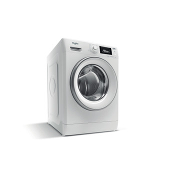 Whirlpool Maşină de spălat rufe Independent FWSD 81283 SV EE N Alb Încărcare frontală D Perspective