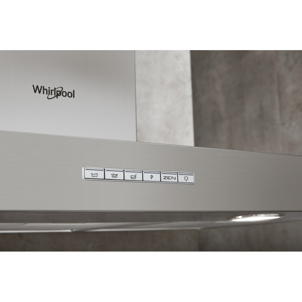 Whirlpool Hood Built-in WHBS 93 F LE X Inox Wall-mounted Electronic Lifestyle control panel