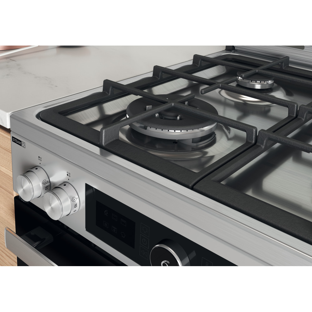 Whirlpool Tűzhely WS68G8ACXT/E Inox Gáz Lifestyle detail