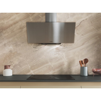 Whirlpool Afzuigkap Ingebouwd WHVF 92F LM X Rvs Vrijstaand Mechanisch Lifestyle frontal