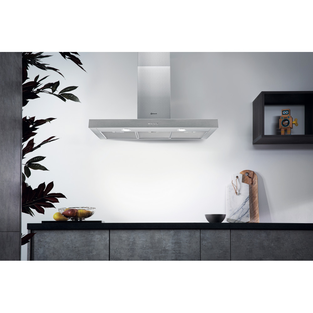 Bauknecht Hotte Encastrable DBHBS 94 LM X Inox Encastrable Mécanique Lifestyle frontal
