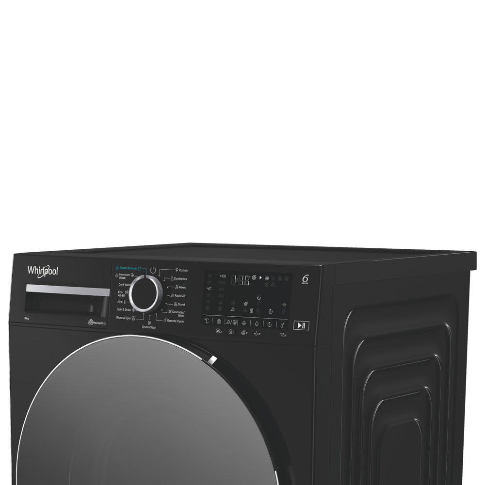 Whirlpool Maşină de spălat rufe Independent WAM 99BBC EE Negru Încărcare frontală A Lifestyle control panel