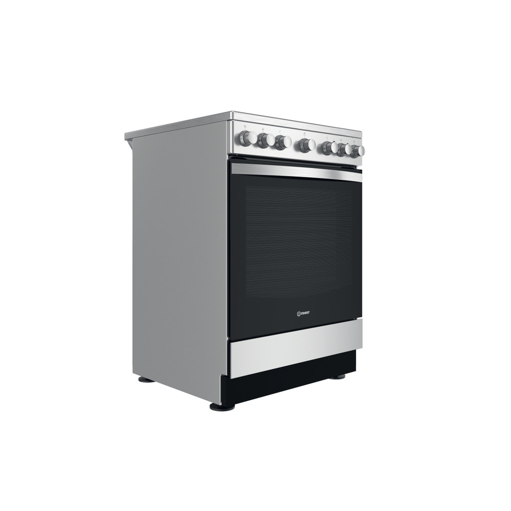 Indesit Standherd IS67V5PCX/E Edelstahloptik Elektro Perspective