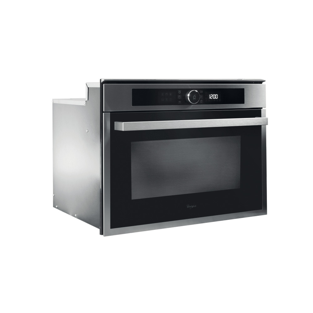 Whirlpool Microondas Encastre AMW 509/IX Acero inoxidable Electrónico 40 MW-Combi 900 Perspective