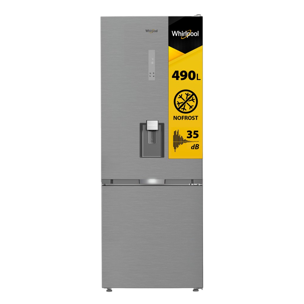 Whirlpool Combinado Livre Instalação WHK2 6493W X5E New Silver – ARC 1035 2 doors Perspective open