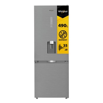 Whirlpool Combinado Livre Instalação WHK2 6493W X5E New Silver – ARC 1035 2 doors Perspective open