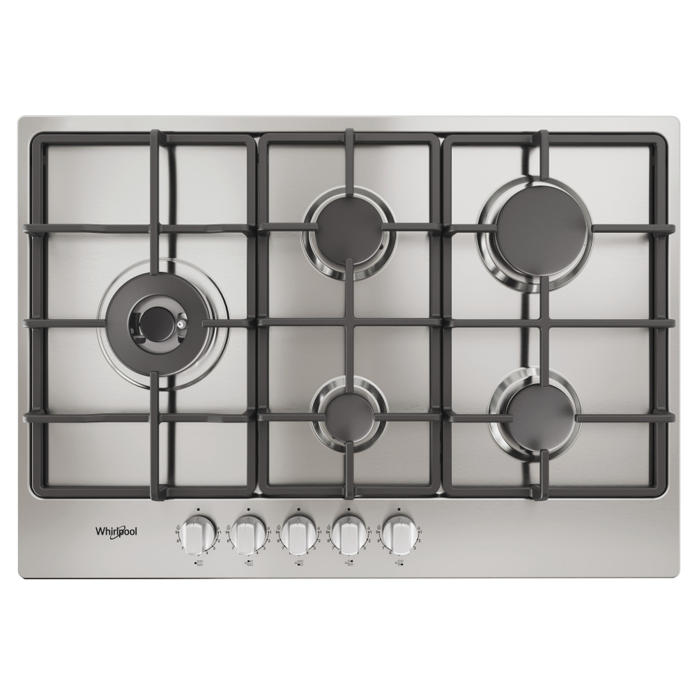 Whirlpool Table de cuisson TGML 761 IX R Inox Gaz Frontal