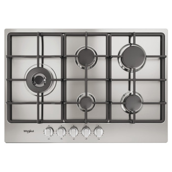 Whirlpool Table de cuisson TGML 761 IX R Inox Gaz Frontal