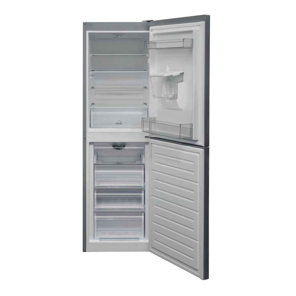 Hotpoint Fridge-Freezer Combination Free-standing HBNF 55182 S AQUA UK Silver 2 doors Frontal open