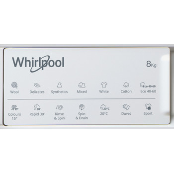 Whirlpool Washing machine Built-in BI WMWG 81485 UK White Front loader B Program