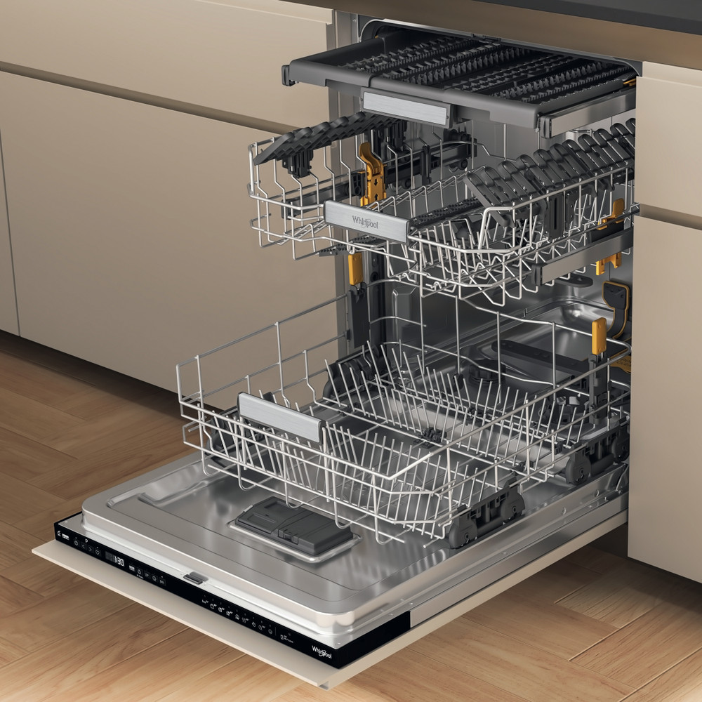 Whirlpool Vaatwasser Inbouw W7I HP40 LSC Volledig geïntegreerd C Perspective open