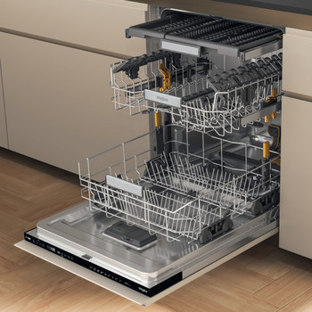 Whirlpool Vaatwasser Inbouw W7I HP40 LSC Volledig geïntegreerd C Perspective open