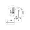 Indesit Mašina za pranje posuđa ugradbeni DSIO 3M24 C S Ugradbeni E Technical drawing