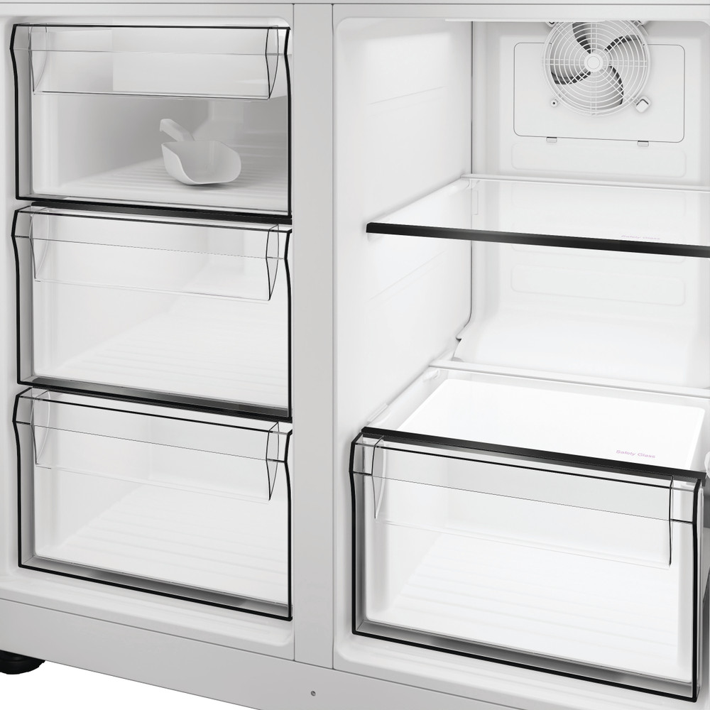 Whirlpool Dubbeldeurs Vrijstaand WHGF 6534 XK4E ARC 764 Manhattan Gray Drawer