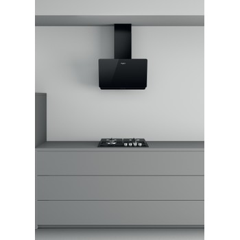 Whirlpool Odsavač par Vestavné WHVP 65F LM K Černá Volně stojící Elektronické Lifestyle frontal