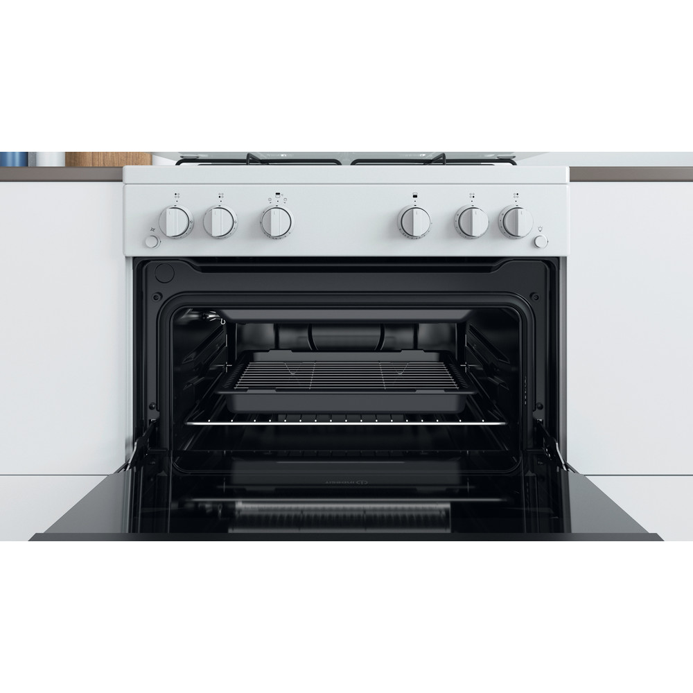 Indesit Double Cooker ID67G0MCW/UK White A+ Cavity