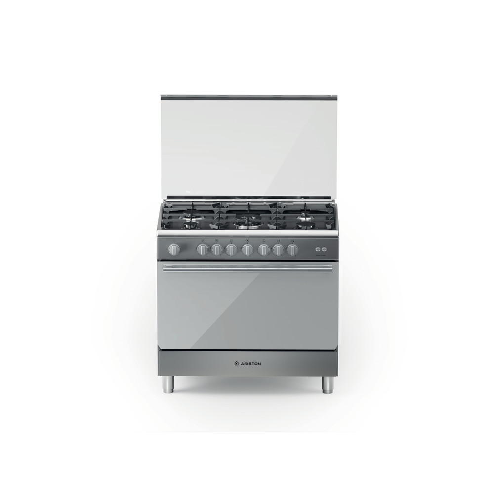 Ariston Cooker BAM95CGG3 Inox GAS Frontal