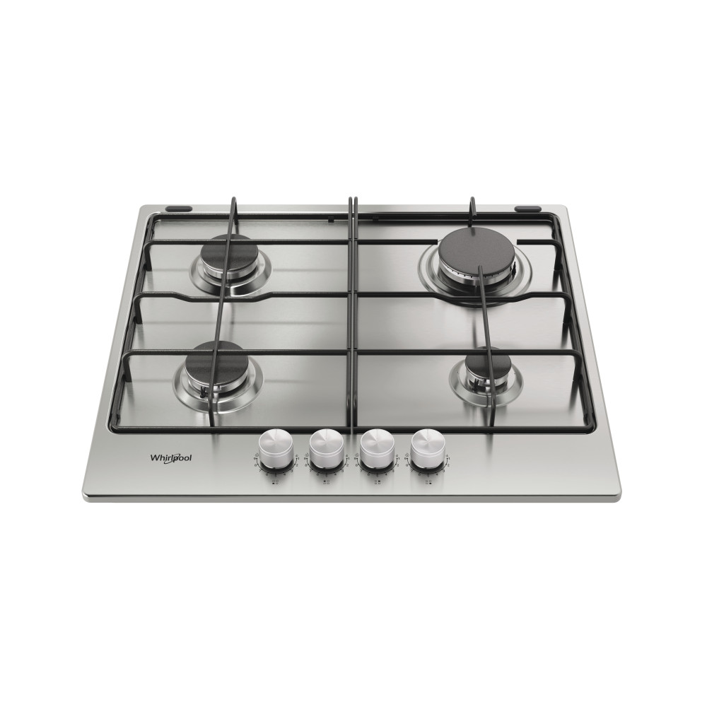 Whirlpool Varná doska TKRL 650 IX Nerezová Plynová Frontal top down