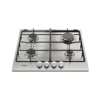 Whirlpool Varná deska TKRL 650 IX Nerez Plynová Frontal top down