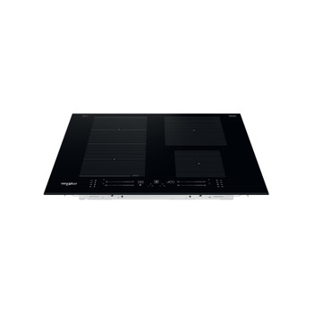 Whirlpool Placa WF S9365 BF/IXL Preto Induction vitroceramic Frontal top down