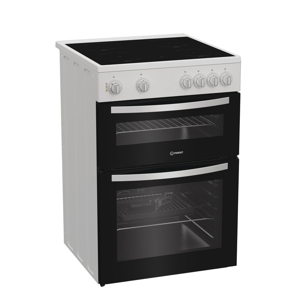 Indesit Double Cooker IDE6VMW White A Perspective