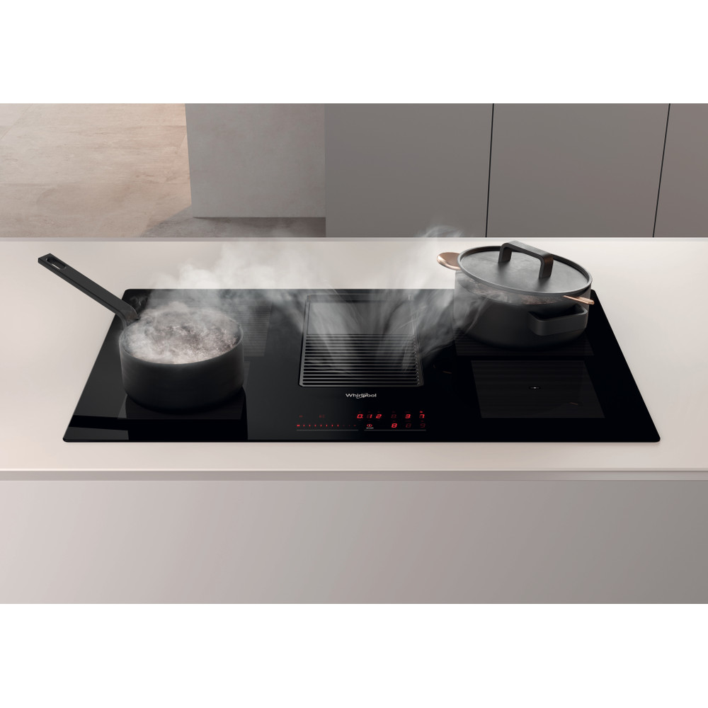 Whirlpool Venting cooktop WVH 92 K/1 Černá Lifestyle frontal top down