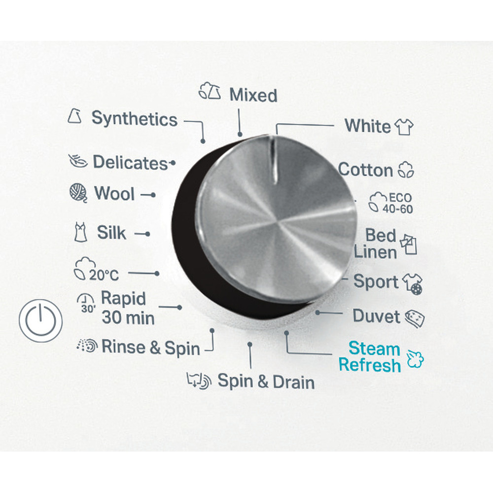 Whirlpool Mosógép Szabadonálló FFD 8489 BCV EE Fehér Elöltöltős A Control panel