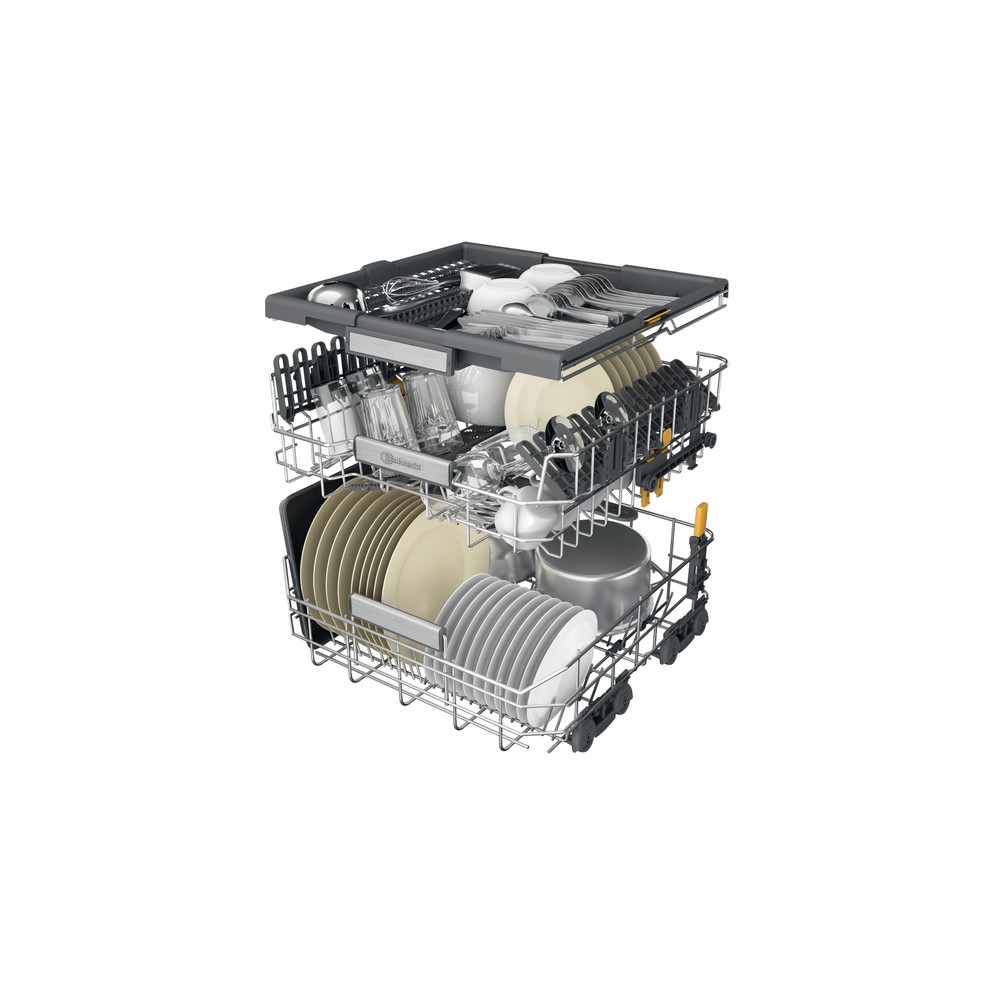 Bauknecht Dishwasher Inbouw B7I HT58 TC Volledig geïntegreerd B Technical Translucent