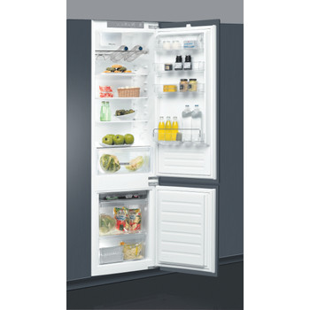 Whirlpool Холодильник з нижньою морозильною камерою. Вбудований (-а) ART 9814/A+ SF Нержавіюча сталь 2 двері Perspective open