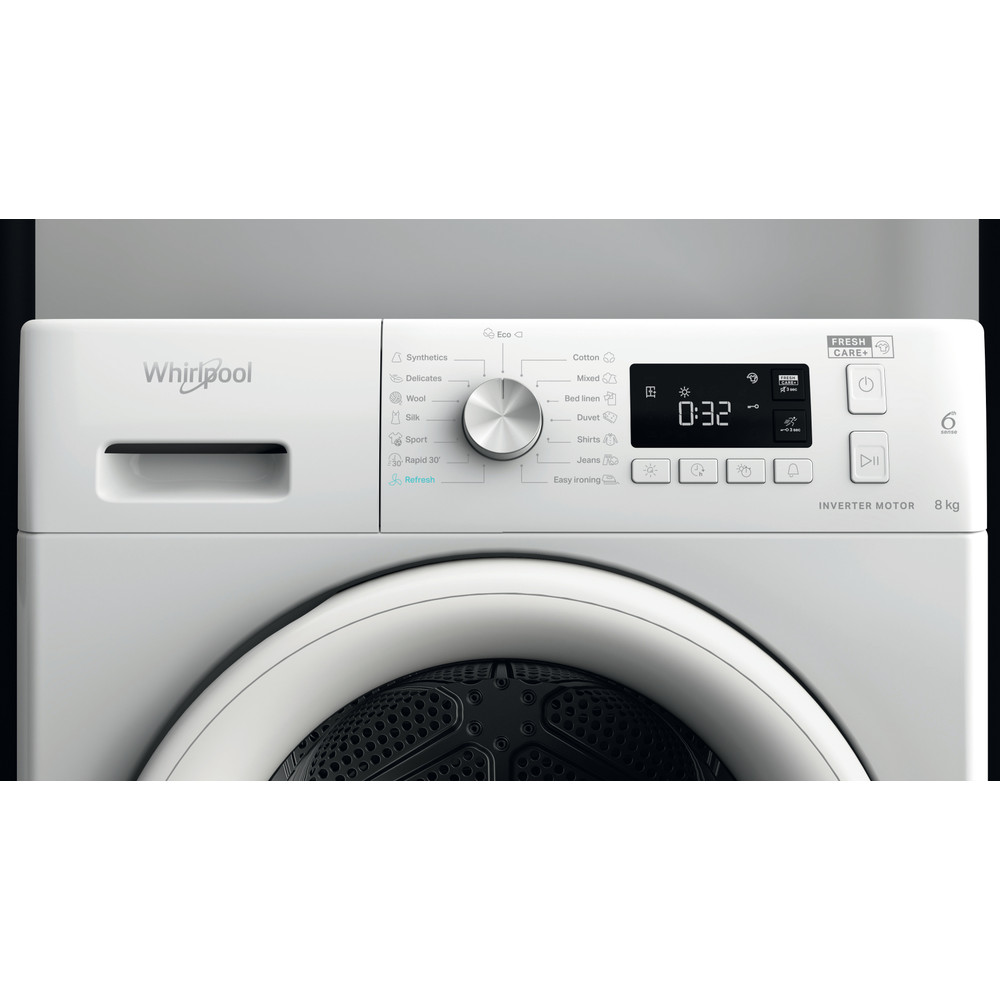 Whirlpool Sušička FFT M11 8X3 EE Biela Lifestyle control panel