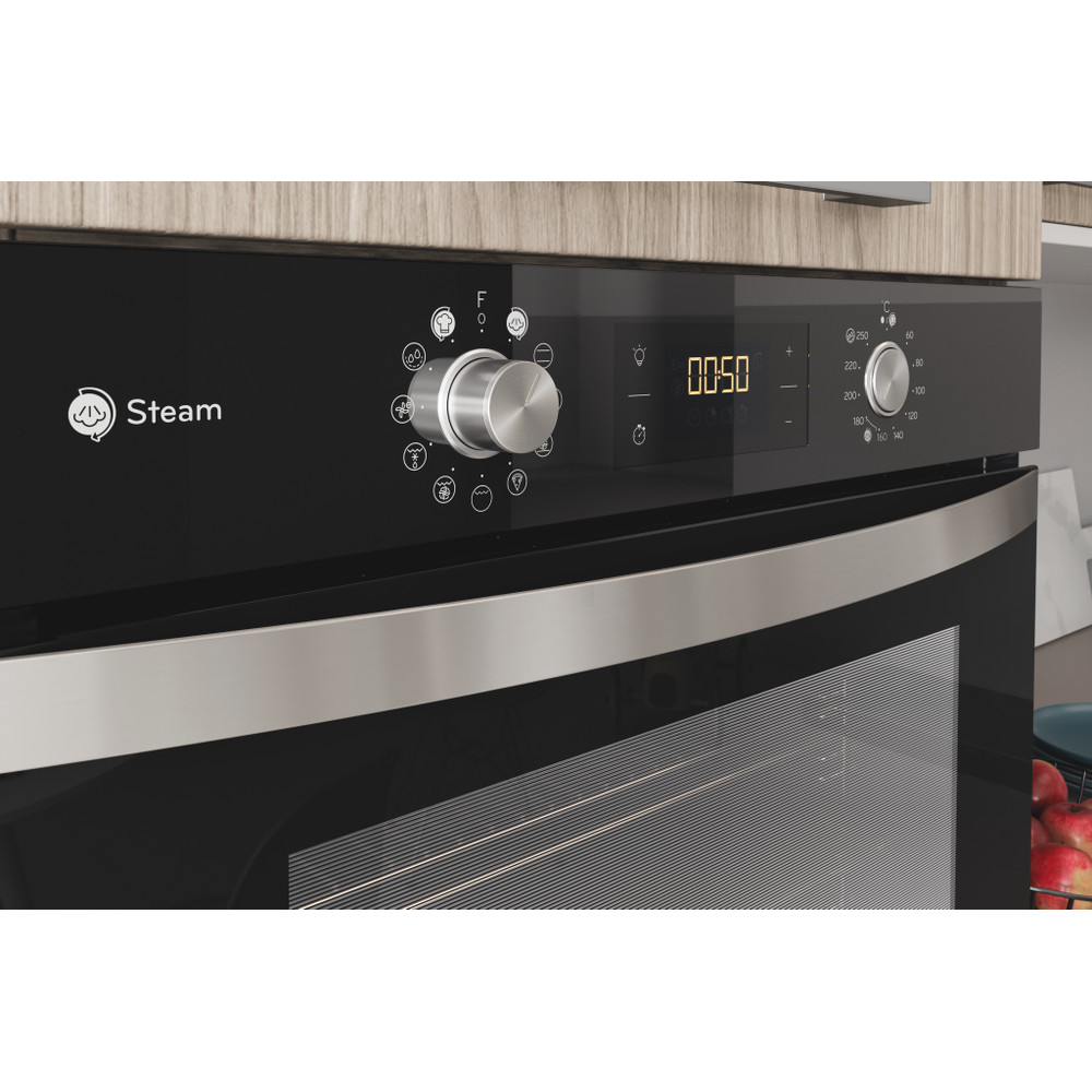 Indesit Духовой шкаф Встроенная IFWS 4841 JH BL Электрическая A+ Lifestyle control panel