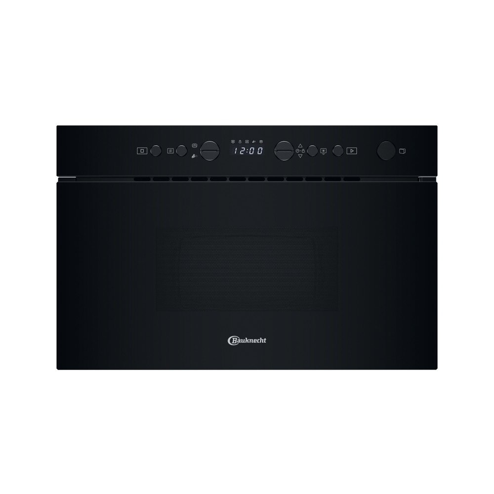 Bauknecht Four micro-ondes Encastrable BMN1O2BK Noir Electronique 22 MO uniquement 750 Frontal