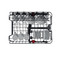 Whirlpool Dishwasher Vgradni WSIP 4O23 PFE Povsem vgrajen E Frontal