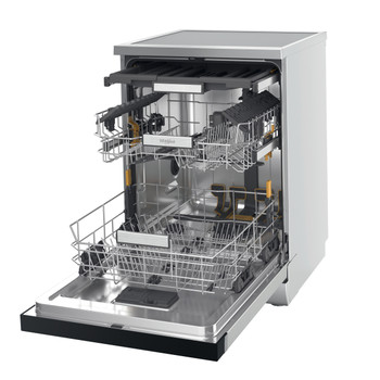 Whirlpool Myčka nádobí Volně stojící W7F HS41 X Volně stojící C Perspective open